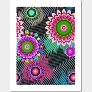 Colorful motif Posters and Art